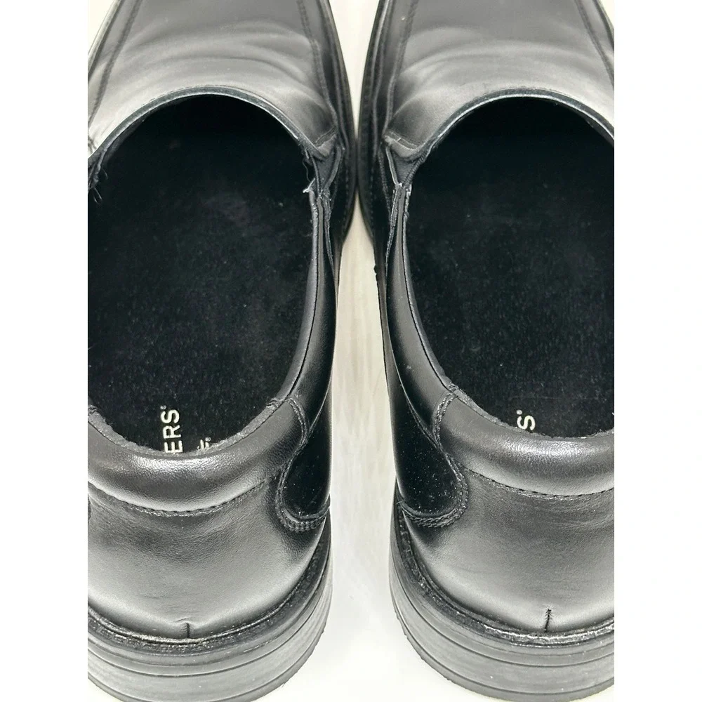 Dockers Loafers Black Slip On Square Toe Dress Shoes 10.5M Men